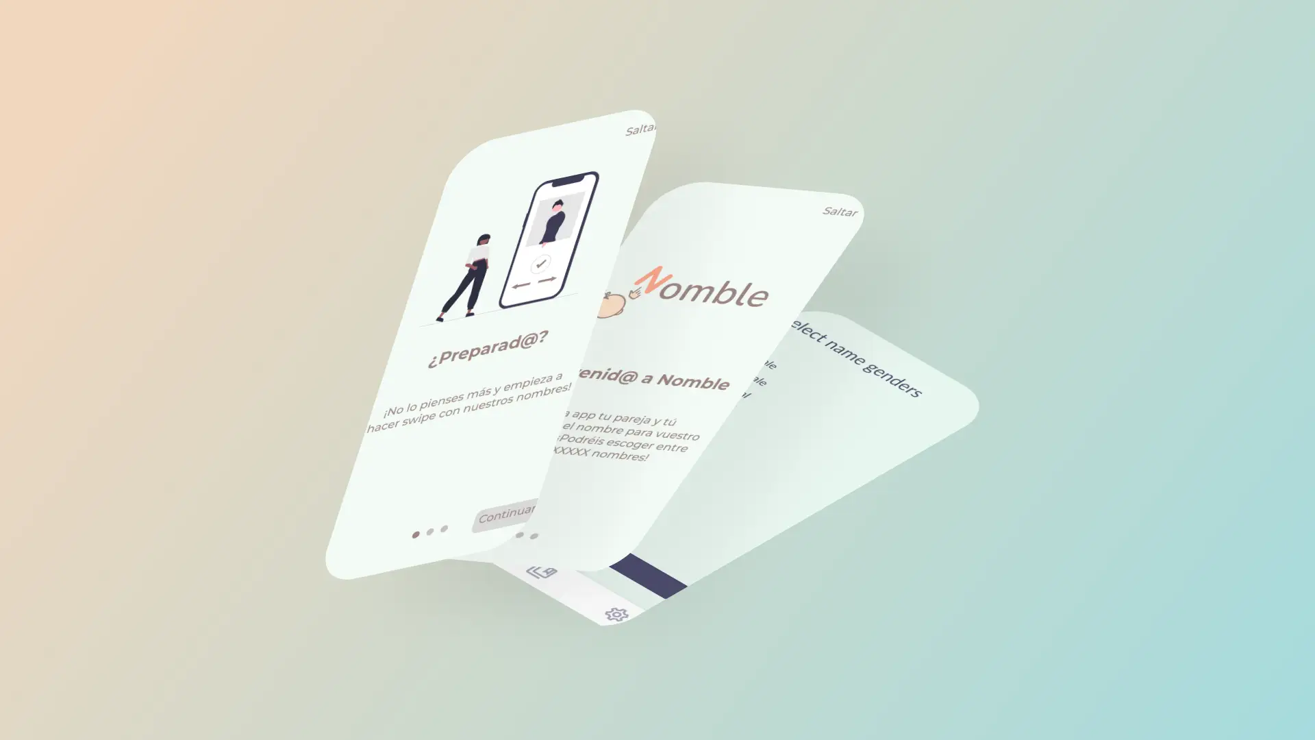 Nomble logo depicting a stylized baby rattle